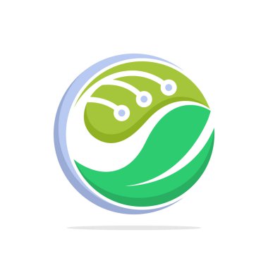 Yeşil teknoloji kavramına sahip resimli simge