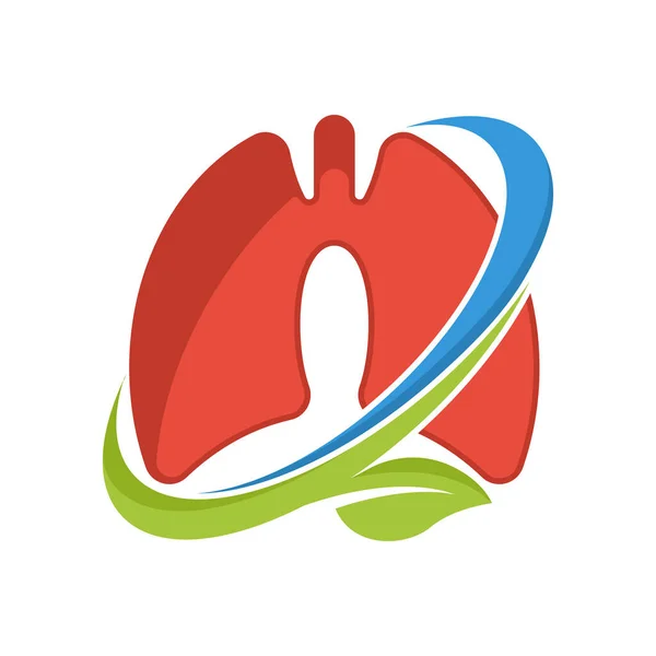 Ícone Ilustrado Com Conceito Uma Maneira Natural Manter Órgãos Pulmonares — Vetor de Stock