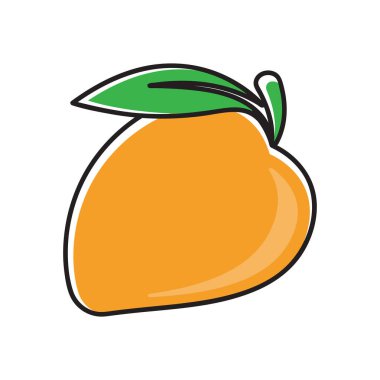 Mangolar için simge vektör illüstrasyonu