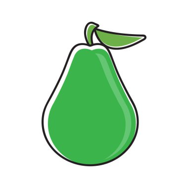 Bir avokado için vektör illüstrasyonu