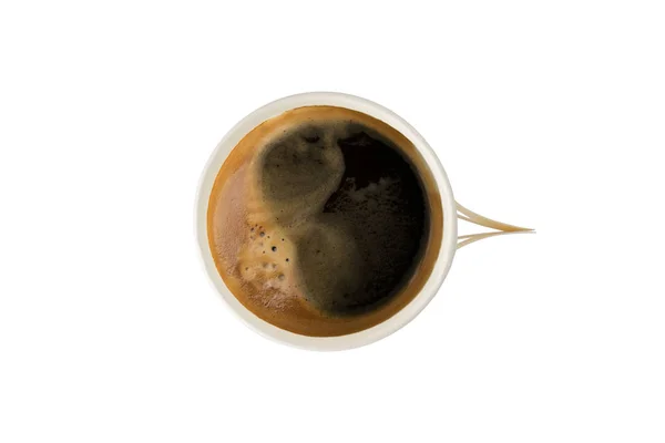 Kaffee, Pappbecher Kaffee auf isoliertem Hintergrund Stockbild