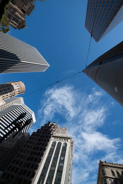 Low angle view of skyscrapers, San Francisco — Stock Photo, Image
