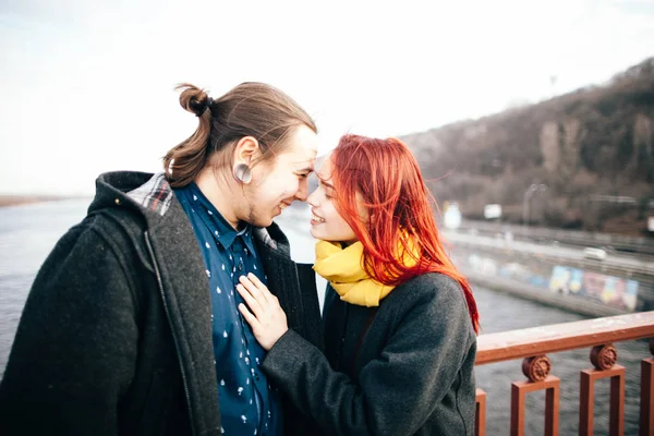 Tender couple embracing Stock Photo