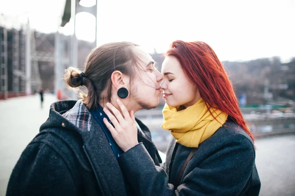 Tender couple embracing Stock Image