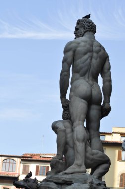 heykelinin Piazza della Signoria Floransa, Toskana, İtalya