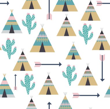 Kaktüs dikişsiz desen