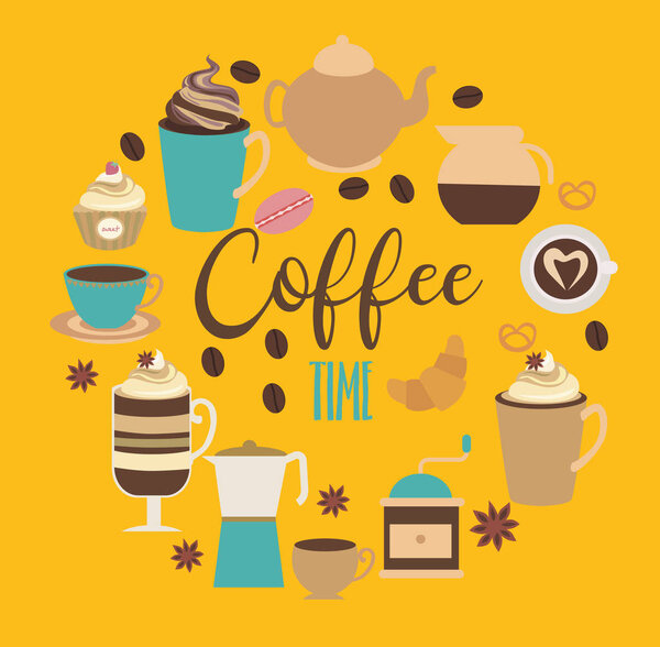 Coffee card, Menu card, greeting card