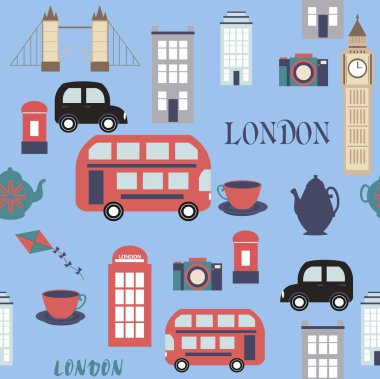 Londra yerler ile seamless modeli