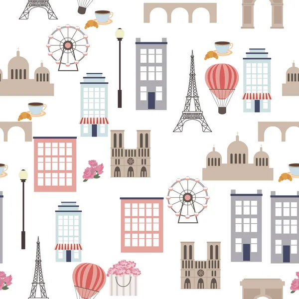 Love to Paris seamless pattern 