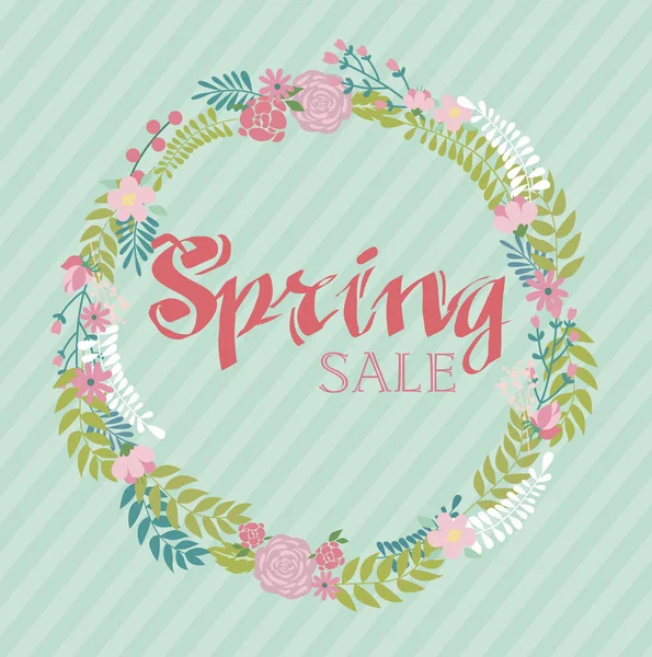 Spring Sale card, Sale Poster — Stock Vector