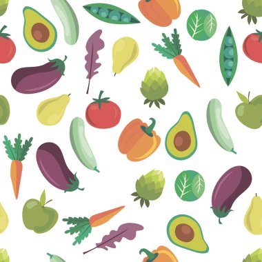 vektör sebze desen