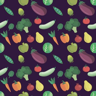 vektör sebze desen