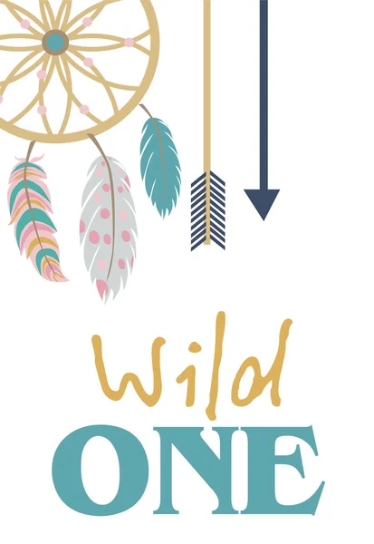 Vahşi bir. Bebek duş kartı