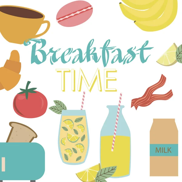 Sabah kahvaltı kavramı poster