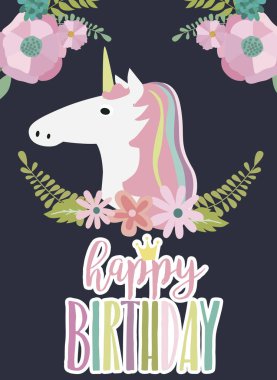 Sihirli doğum günü parti kartı