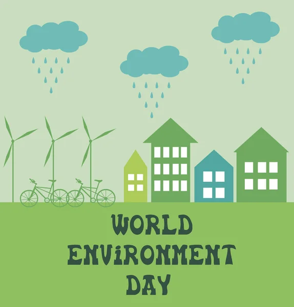 Афиша Всемирного дня окружающей среды — стоковый вектор