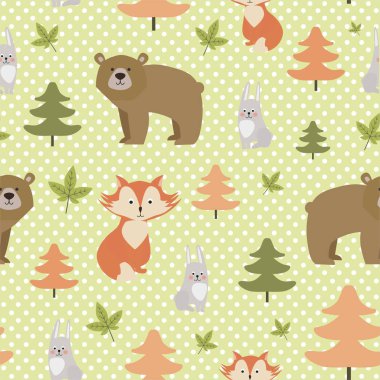 Dikişsiz sonbahar desen