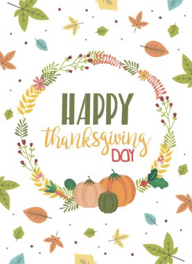 Mutlu Şükran Günü kartları.