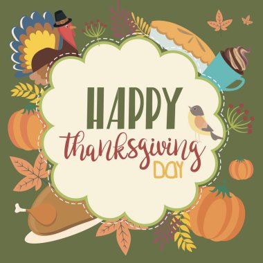 Mutlu Şükran Günü kartları.