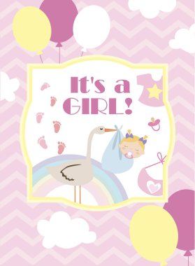 Şirin Bebek duş davetiye