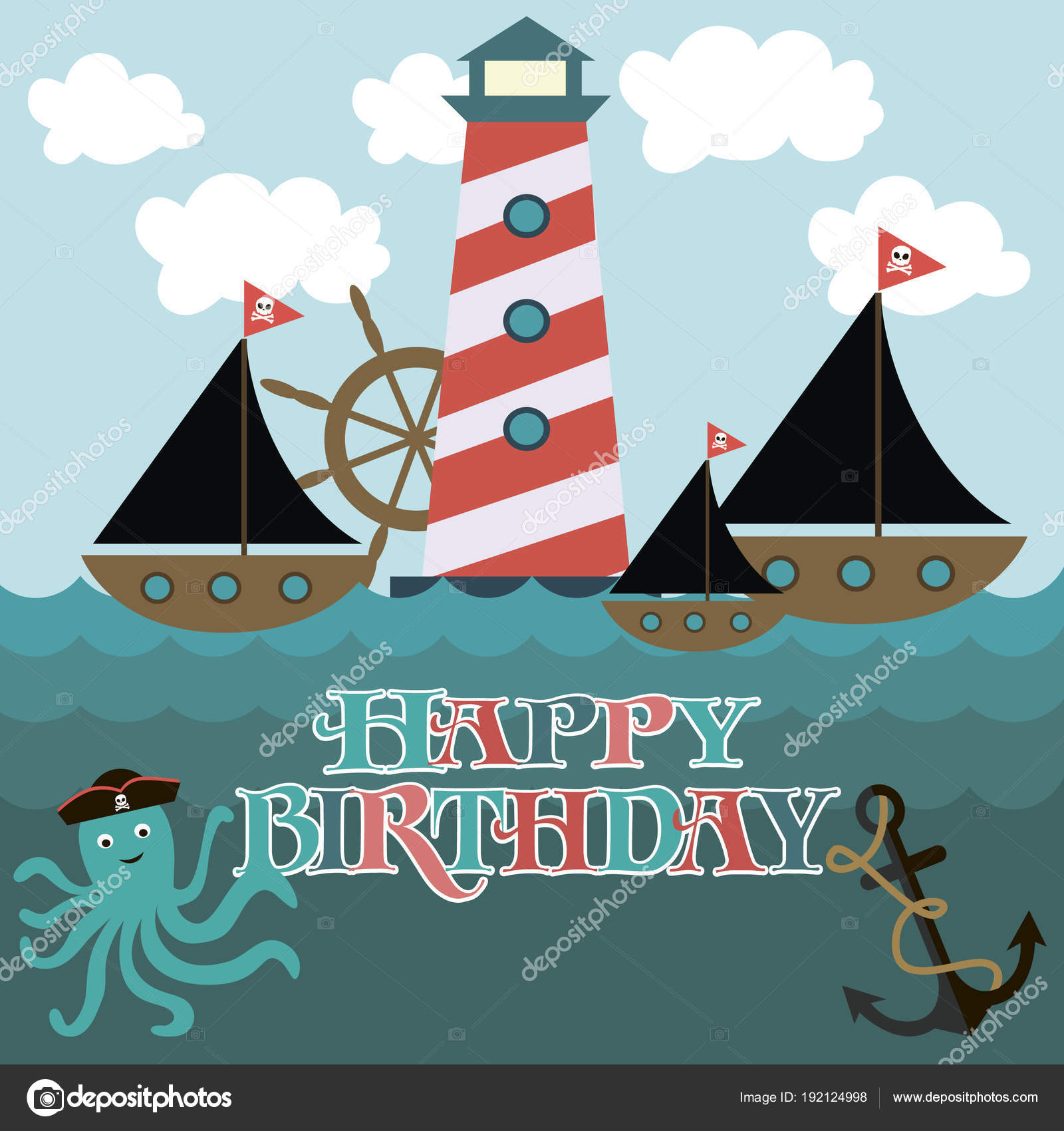 Modele De Carte D Anniversaire Image Vectorielle Vissay C