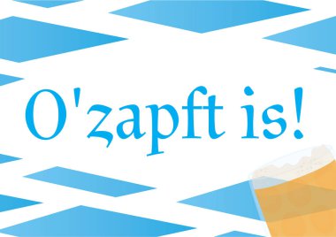 Oktoberfest O'zapft bu arka plan ve bira