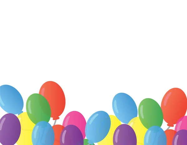 Vektor-Ballons auf weißem Hintergrund — Stockvektor