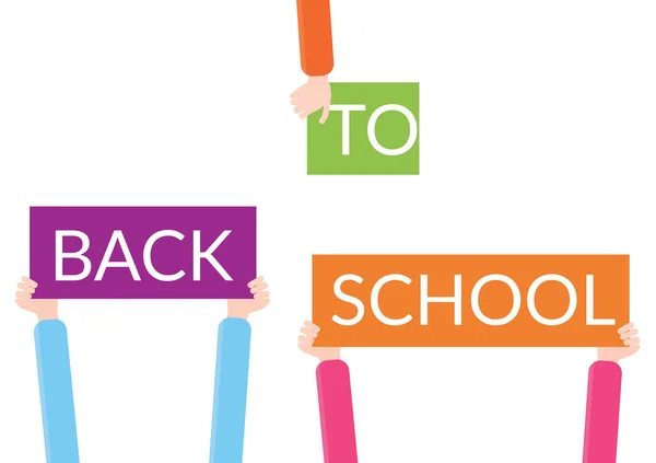 BACK TO SCHOOL sign — Stock Vector