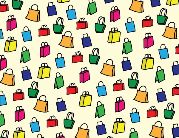 Çizilmiş alışveriş çantası desen arka plan el