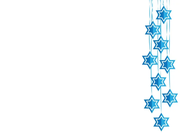 Étoile suspendue juive de David Blue White Décoration — Image vectorielle