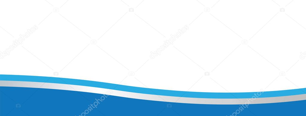Blue Gray Abstract Wide Banner Background Template