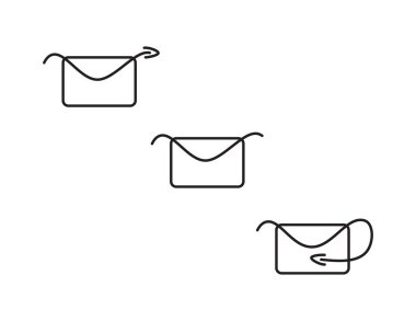 Satır Sanat Zarfı Posta Simgesi Ayarları