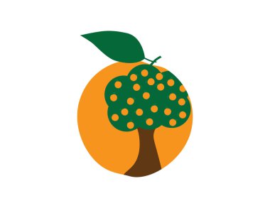 Bir Portakal İçinde Soyut Portakal Ağacı