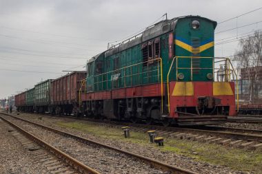 Eski tren ya da bir lokomotif