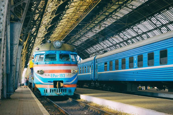 Lviv Ukraine July 2017 Lviv Train Station — Stock Photo, Image