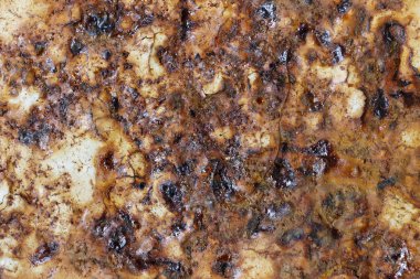 Paslı beyaz metal yüzey yakın çekim