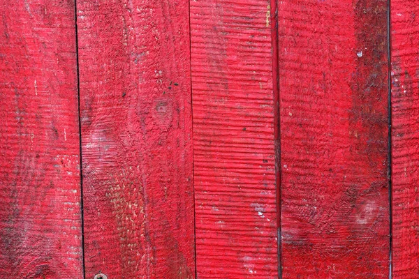 那块红色的旧木板 — 图库照片