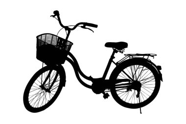 İzole Bisiklet silüeti
