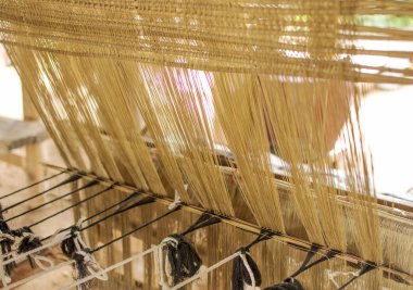 Ev yapımı geleneksel Tay kumaş dokuma ipek.