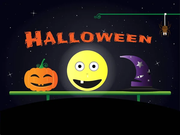 Concepto de día de Halloween — Vector de stock