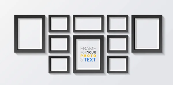 Set von 3D-Frames Design — Stockvektor