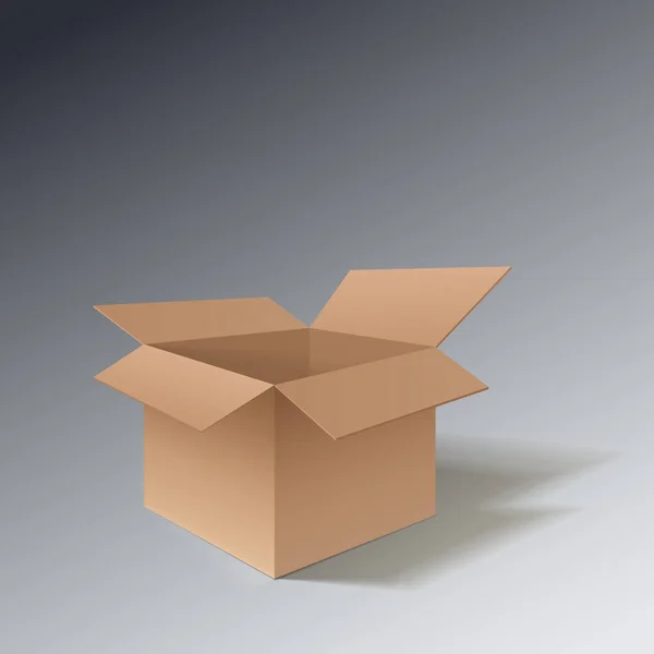 Caja de cartón icono — Vector de stock