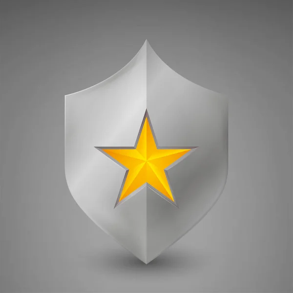 Flat shield icon — Stock Vector