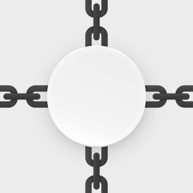 Beyaz afiş zincirleri ile