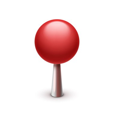 çubuk üzerinde kırmızı top
