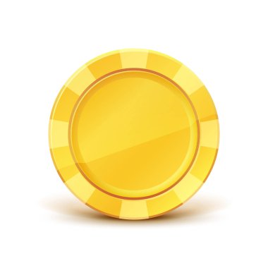 Altın casino para simgesi 