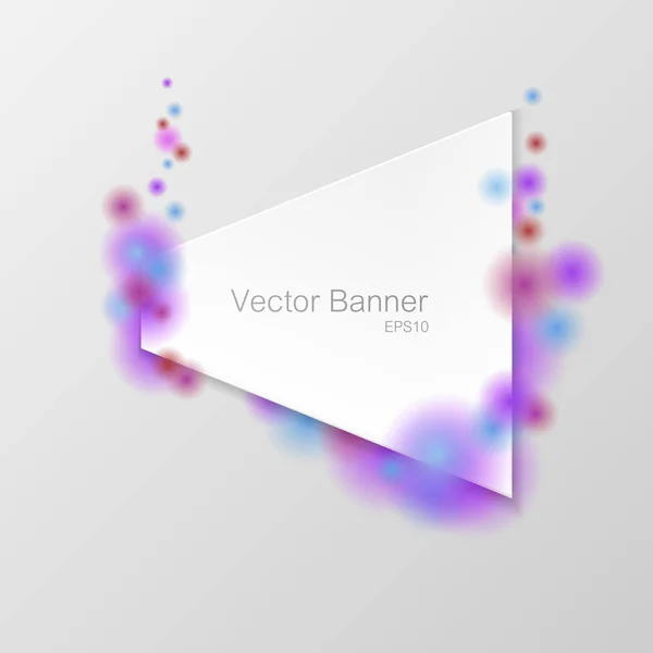 White blank banner — Stock Vector