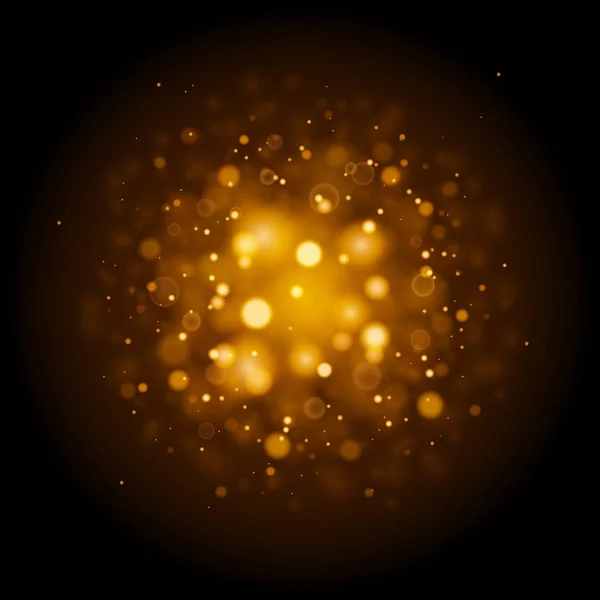 Modèle avec des lumières bokeh brillantes — Image vectorielle