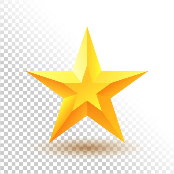 Icono de estrella dorada — Archivo Imágenes Vectoriales