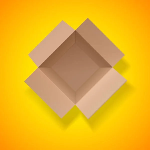 Caja de cartón icono — Vector de stock